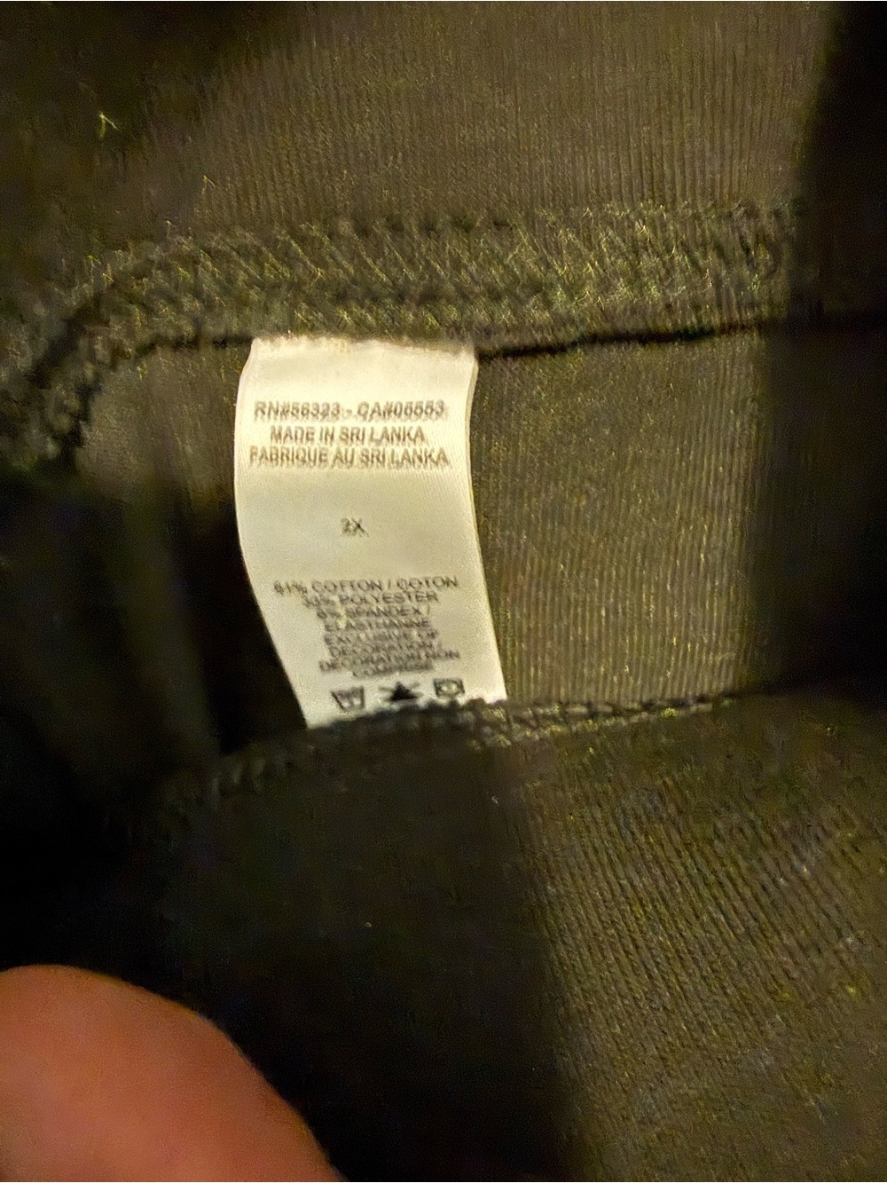 Nike Black Leggings with White Logo on Lower Leg - Picture 4 of 4